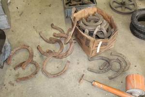 lot 706 image: Lot of (1 Box) Horseshoes
