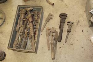 lot 705 image: Lot of (12) Pipe Wrenches, Misc. Wrenches