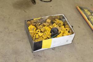 lot 753 image: Lot of (1 Box) Steel Fence Post Insulators