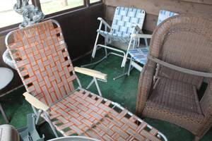 lot 1010 image: Lot of (3) Folding Lawn Chairs