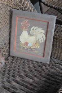 lot 1016 image: Chicken Wood Wall Art