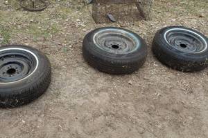 lot 1057 image: Lot of (3) Optimo H724 22575R15 Tires with 5-lug 15 Wheels