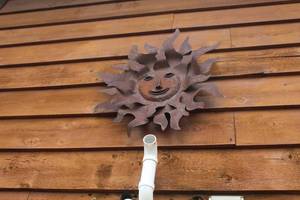 lot 979 image: Sun Metal Wall Art