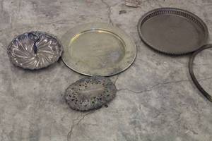 lot 1111 image: Lot of (3) Sterling Silver Platters
