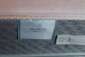 lot 190 image: Valmont Ultra Firm Size Queen Bed Mattress and Frame (only)