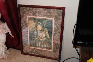 lot 197 image: Angel Theme Framed Wall Art