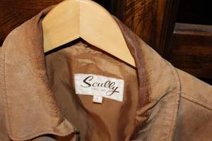 lot 216 image: Lot of (3) Scully Leather Coats