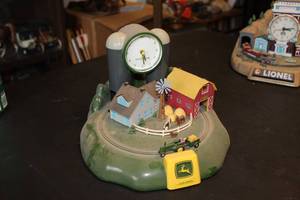 lot 245 image: John Deere Farm Theme Alarm Clock