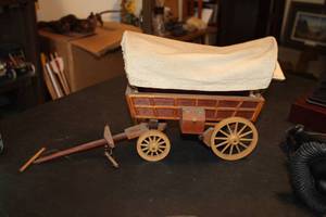 lot 248 image: Covered Wagon Wooden Model