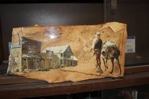 lot 262 image: Black Hills Theme Slate Wall Art