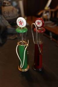 lot 267 image: Lot of (2) Texaco 8 Gas Pump Replicas
