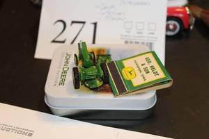 lot 271 image: John Deere Collectibles - Playing Cards, Matches, Tractor