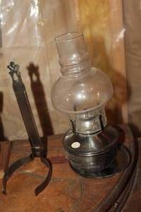 lot 1832 image: Oil Table Lamp