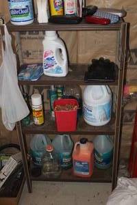lot 1876 image: Metal Storage Shelf 4-shelf