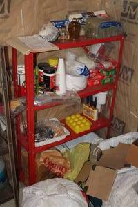 lot 1875 image: Metal Storage Shelf 4-shelf