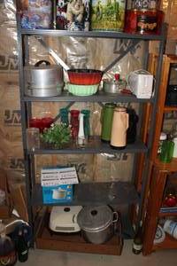 lot 1874 image: Metal Shelving Unit 5-shelf