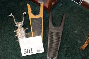 lot 301 image: Lot of (3) Boot Jacks
