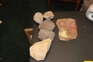 lot 302 image: Lot of (5) Decorative Rocks