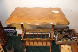lot 304 image: Wood Magazine Rack