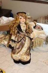 lot 373 image: Porcelain Doll