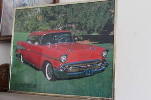 lot 422 image: 1957 Chevy Wall Art