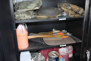 lot 433 image: Contents of Shelves - Arrows, Car Mats, Antifreeze