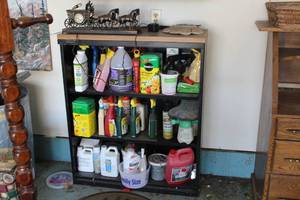 lot 446 image: Steel Storage Cabinet 3-shelf
