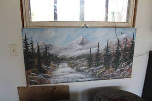 lot 449 image: Winter Landscape Theme Framed Wall Art
