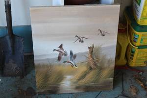 lot 484 image: Mallard Theme Canvas Print