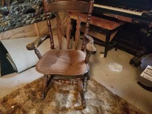 lot 1767 image: Wood Formal Dining Chair