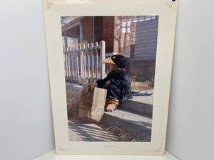 lot 6 image: Unframed Steve Hanks Signed Print Little Black Crow