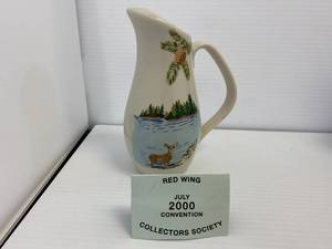 lot 13 image: 2000 Red Wing Collectors Society Hamm Brewing Company Miniature Pitcher Replica of 1950s Hamm Pitcher