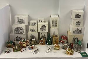 lot 25 image: Large Group Of Heritage Village Collection Buildings Complete With Boxes