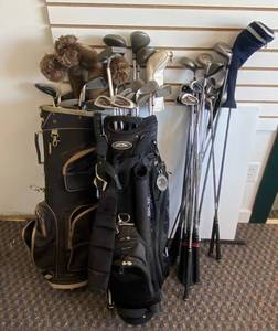 lot 71 image: Group Of Golf Clubs and Golf Bags