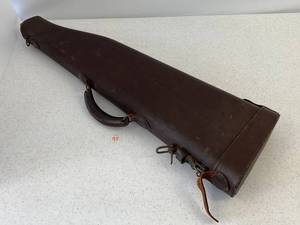 lot 95 image: Vintage Leather Gun Carrying Case