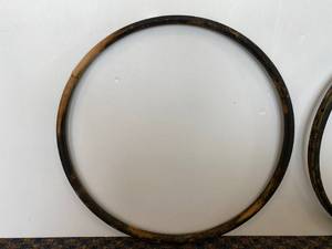 lot 99 image: Vintage 25 Wooden Bicycle Rims