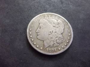 1881 S Morgan Silver Dollar