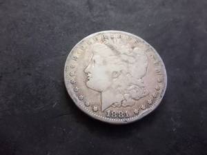 1881 S Morgan Silver Dollar