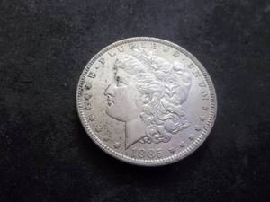 1885 O Morgan Silver Dollar