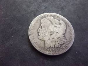 1886 O Morgan Silver Dollar