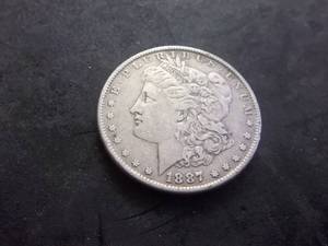 1887 Morgan Silver Dollar