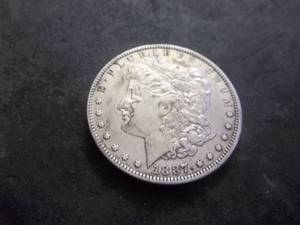 1887 O Morgan Silver Dollar