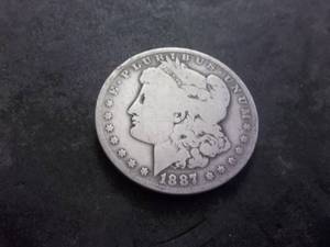 1887 O Morgan Silver Dollar