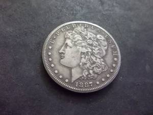 1887 S Morgan Silver Dollar