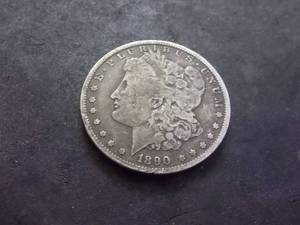 1890 O Morgan Silver Dollar
