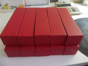 10 Coin Storage Boxes. Each Box Holds Approximately 100 2x2 Slabbed Coins. Clean, Like New.