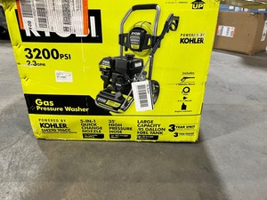 RYOBI 3200 PSI 2.3 GPM Cold Water 196 cc Kohler Gas Pressure Washer
