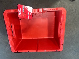 Milwaukee PACKOUT 18.6 in. Tool Storage Crate Bin with Carrying Handles and 50 lbs. Weight Capacity