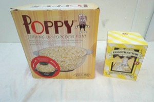 eggstractor and popcorn maker