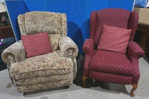 upholstered chair and rockerrecliner